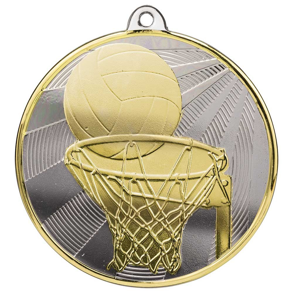 Premiership Netball Medal Gold & Silver