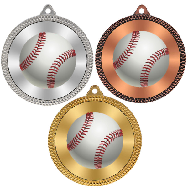 Baseball 60mm Medal