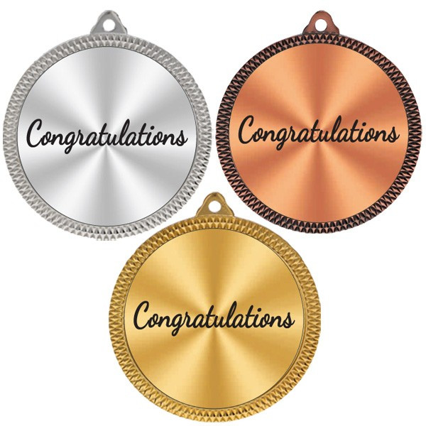 Congratulations 60mm Medal