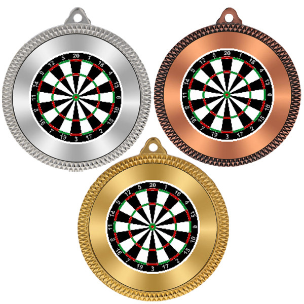 Darts 60mm Medal