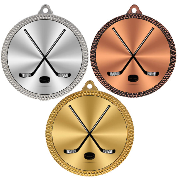 Ice Hockey 60mm Medal