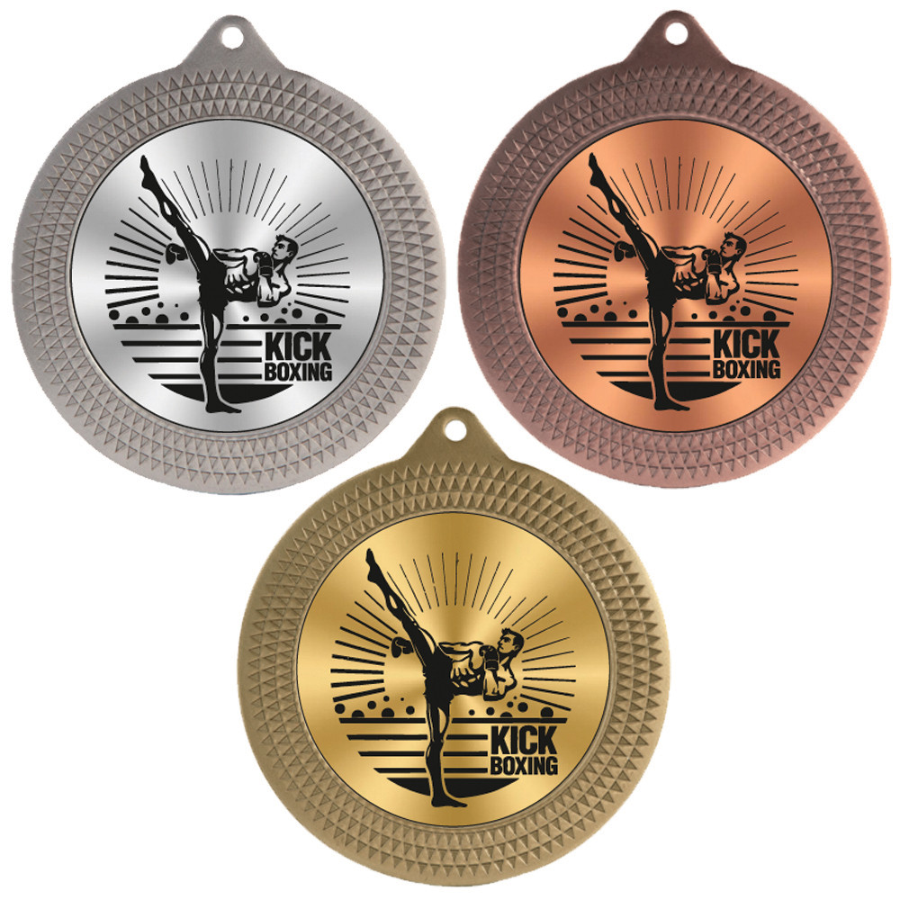 Kickboxing 70mm Medal