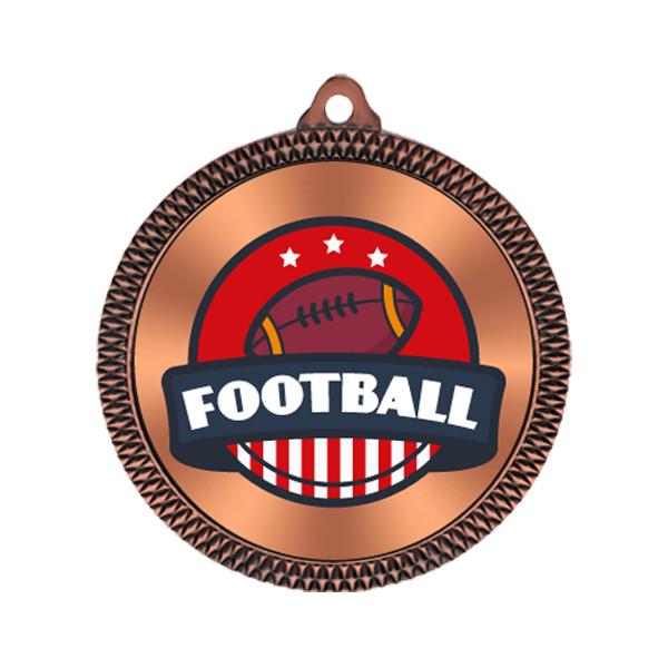 American Football 60mm Medal