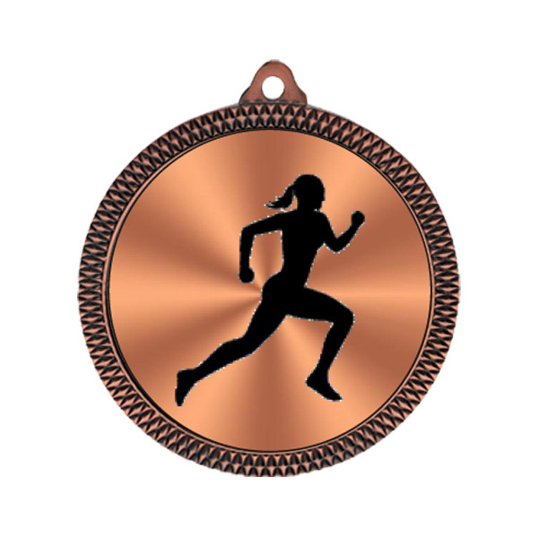 Female Athletics 60mm Medal