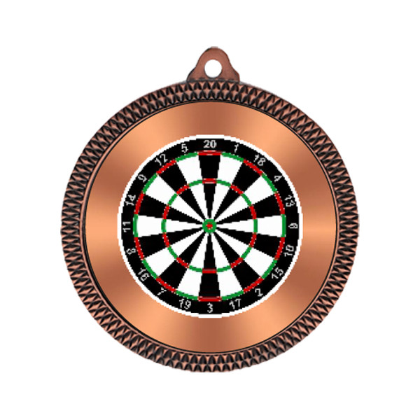 Darts 60mm Medal