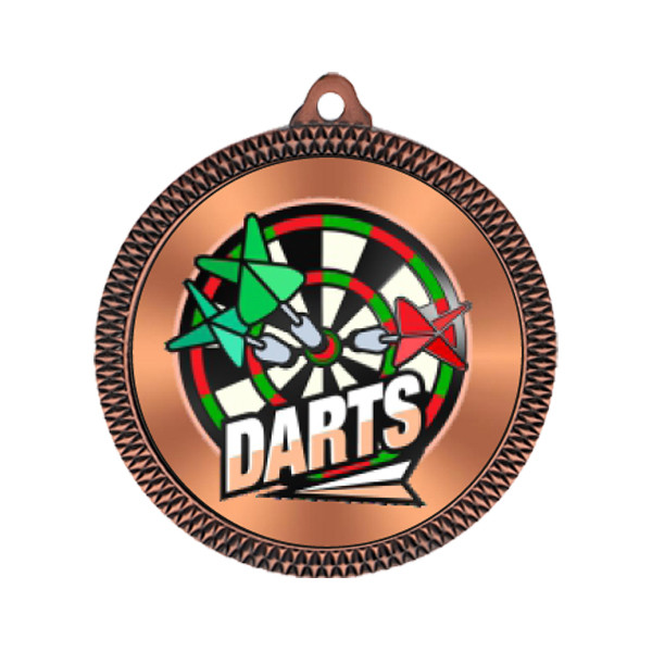 Darts 60mm Medal