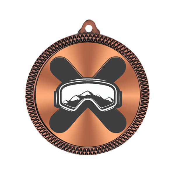 Snowboarding 60mm Medal