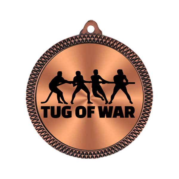 Tug of War 60mm Medal