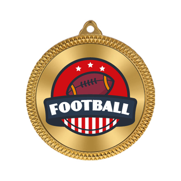 American Football 60mm Medal