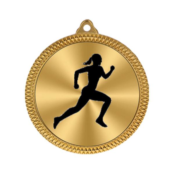 Female Athletics 60mm Medal