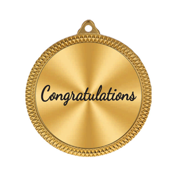 Congratulations 60mm Medal