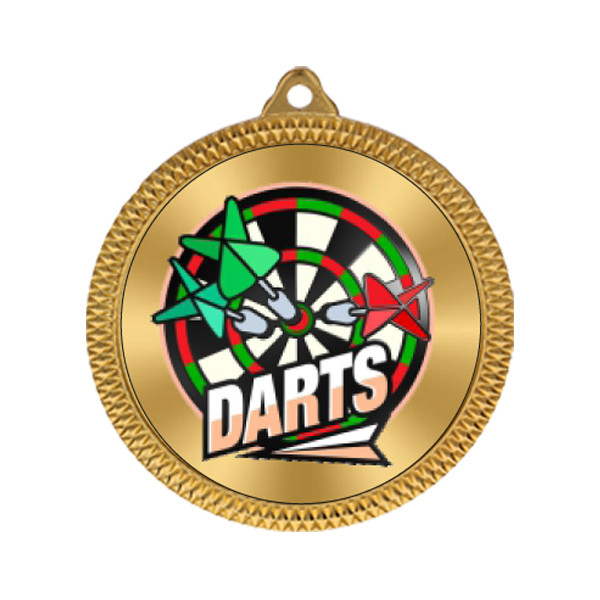 Darts 60mm Medal