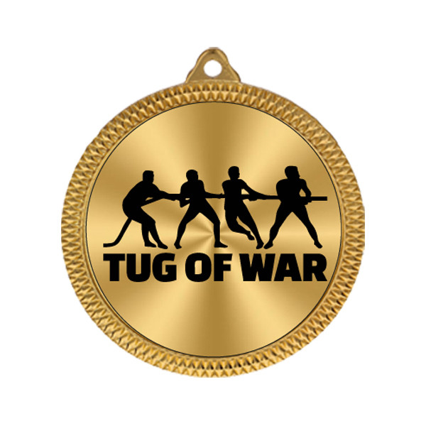 Tug of War 60mm Medal
