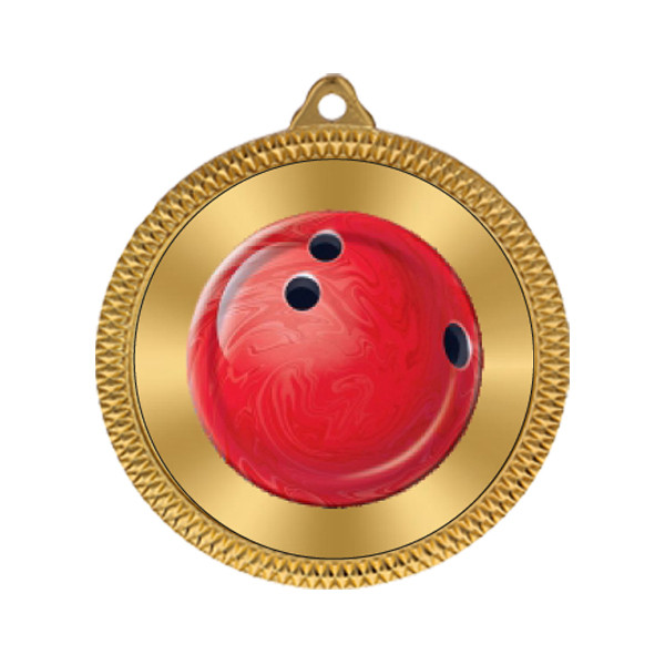 Ten Pin Bowling 60mm Medal