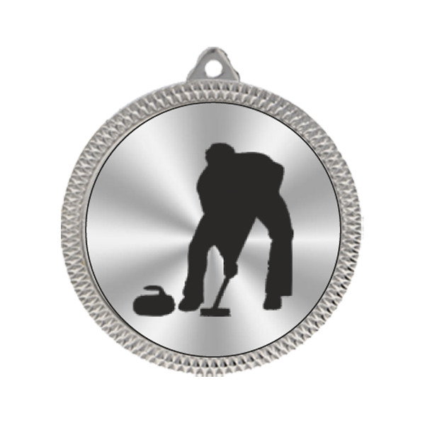 Curling 60mm Medal