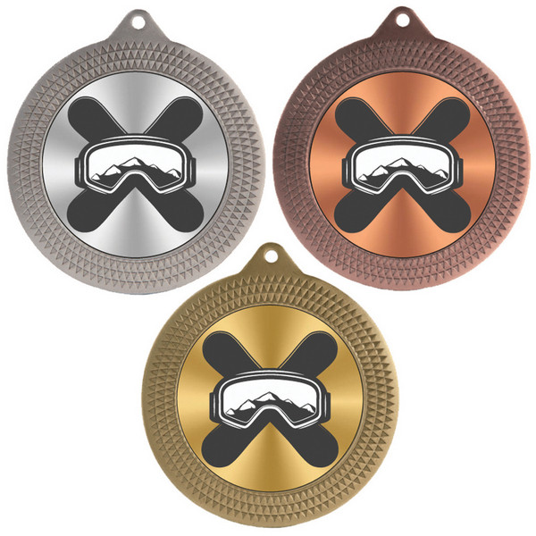 Snowboarding 70mm Medal