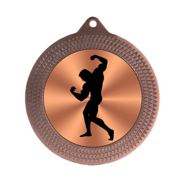 Body Building 70mm Medal