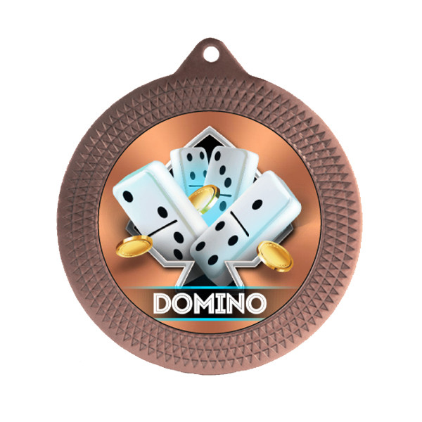 Dominoes 70mm Medal