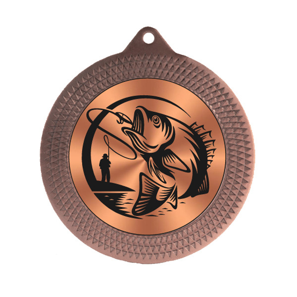Fishing 70mm Medal