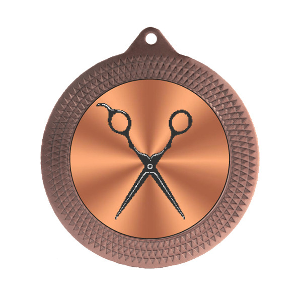 Hairdressing 70mm Medal