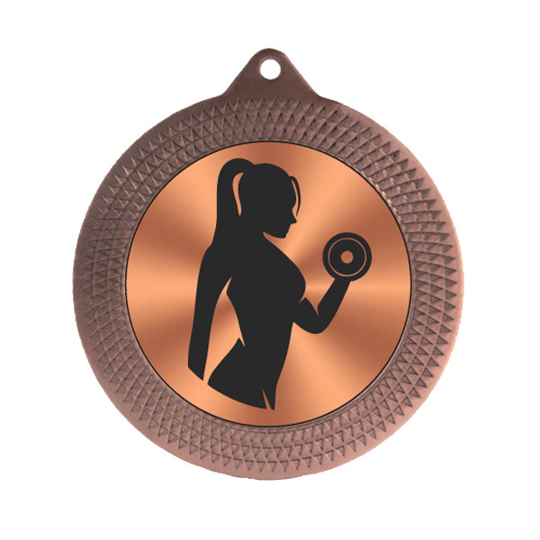 Weightlifting 70mm Medal