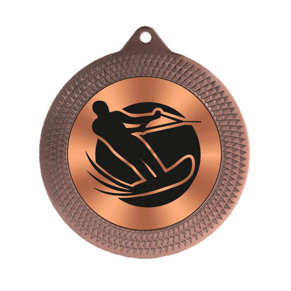 Water Skiing 70mm Medal