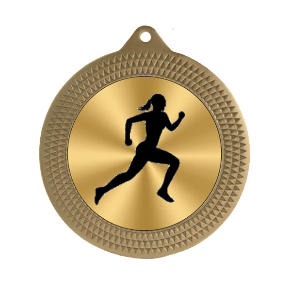 Female Athletics 70mm Medal