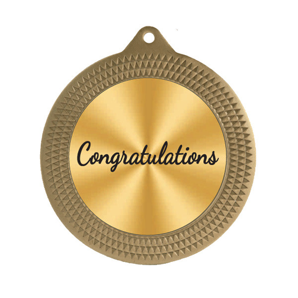 Congratulations 70mm Medal