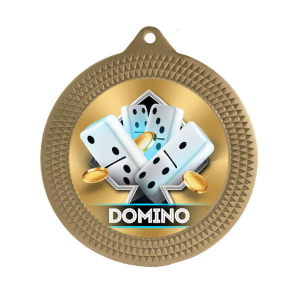 Dominoes 70mm Medal