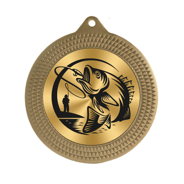 Fishing 70mm Medal