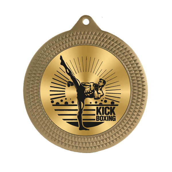 Kickboxing 70mm Medal