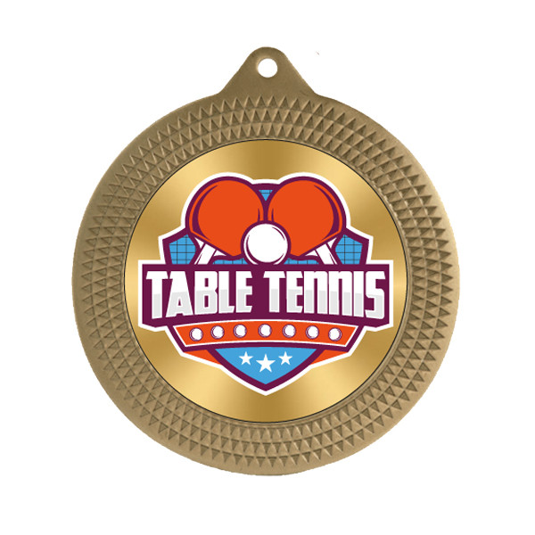Table Tennis 70mm Medal