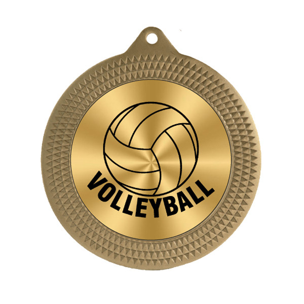 Volleyball 70mm Medal