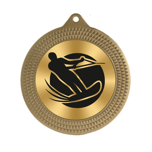 Water Skiing 70mm Medal
