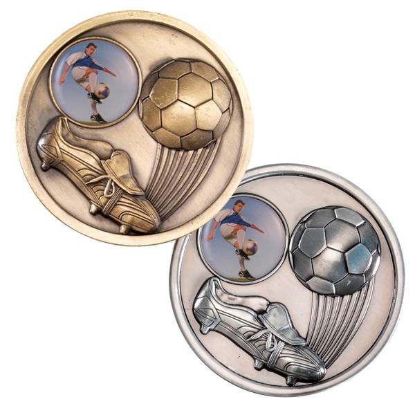 Football and Boot Medallion 70mm