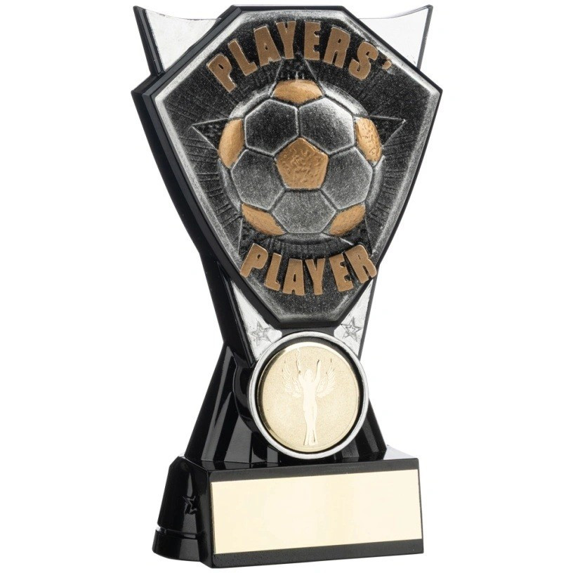 Two Tone Stand Silver and Black Football Players Player 