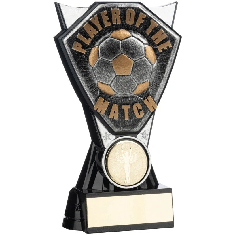 Two Tone Stand Silver and Black Football Player of the Match