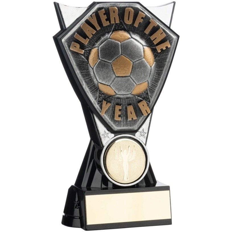 Two Tone Stand Silver and Black Football Player of the Year