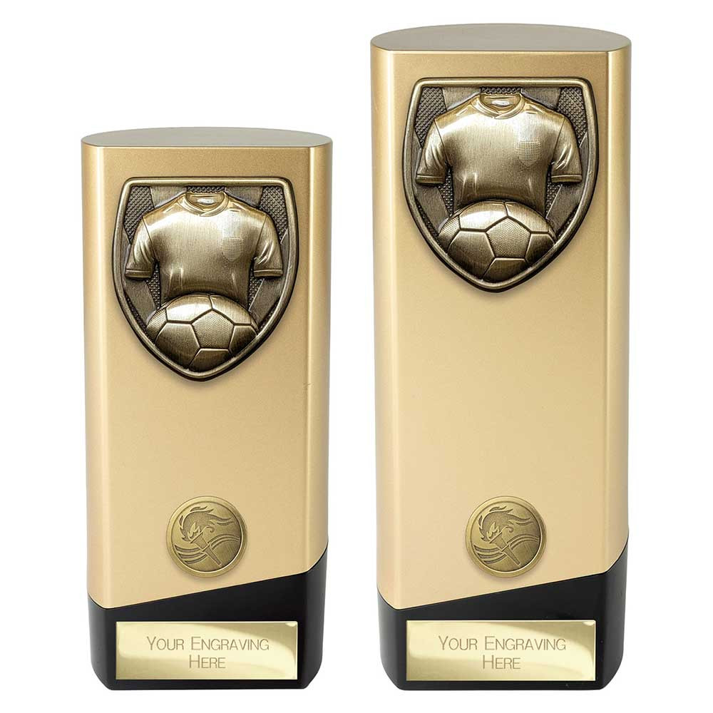 Prime Cobra Football Shirt & Ball Award Gold & Black 