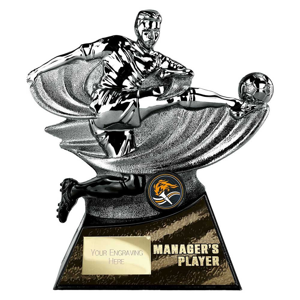 Power Strike Football Managers Player Gunmetal & Black