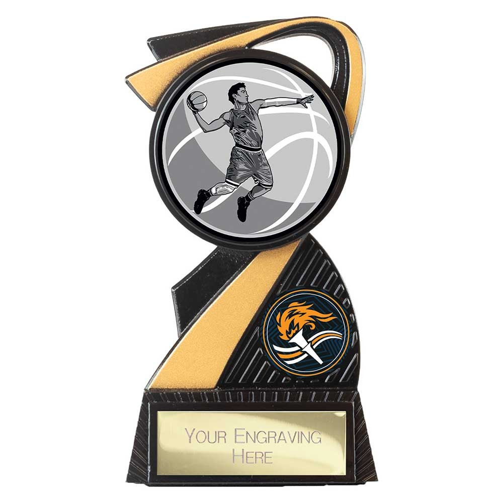 Mania Tower Basketball Award Carbon Black & Gold