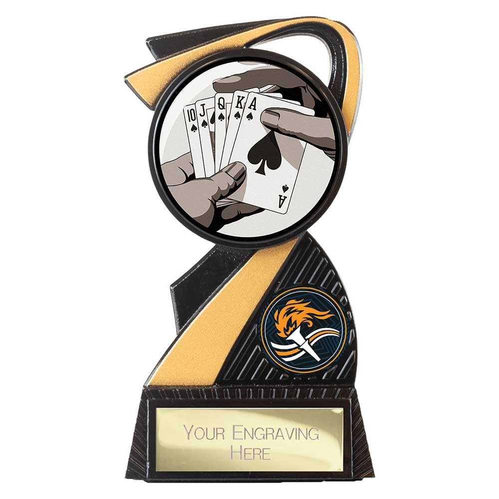 Mania Tower Poker Award Carbon Black & Gold