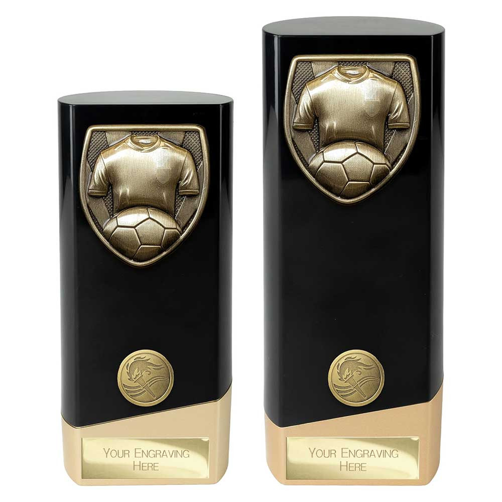 Prime Cobra Football Shirt & Ball Award Black & Gold