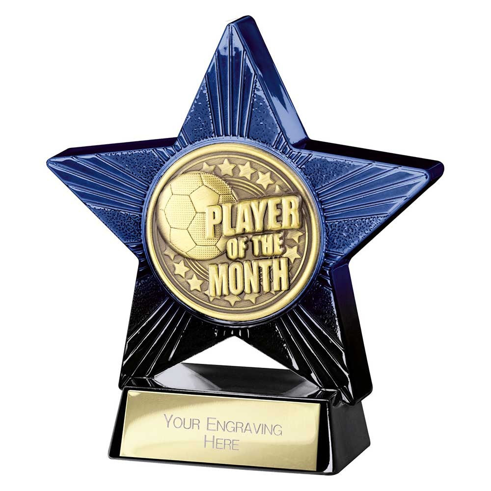 Superstar Player of Month Award Blue & Black