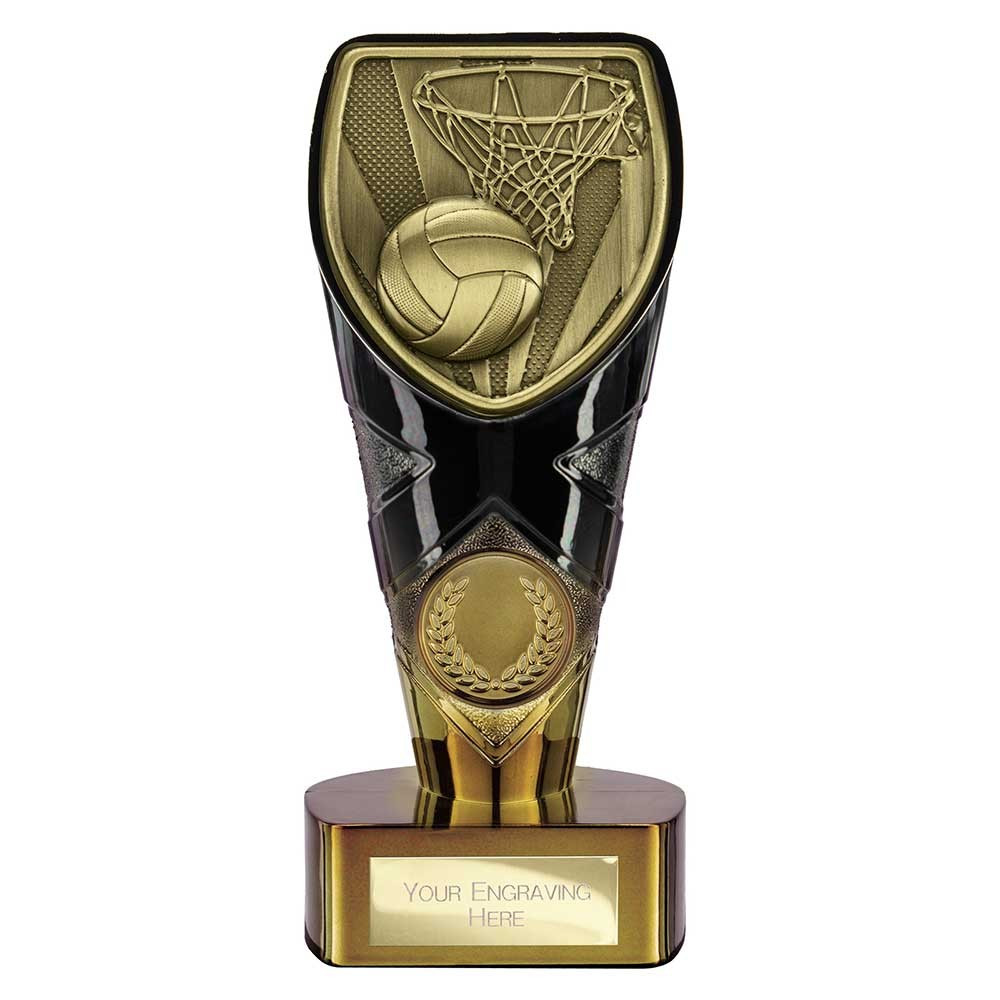 Fusion Cobra Netball Award Black & Gold