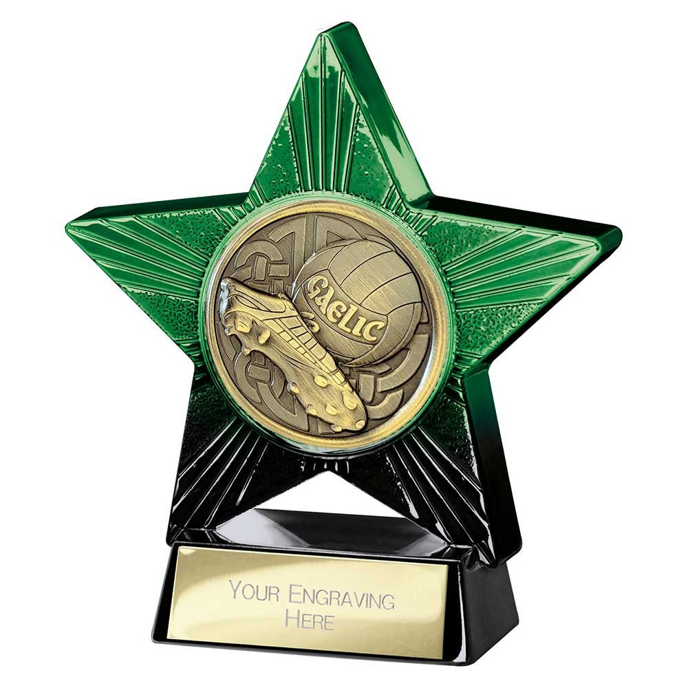 Superstar Gaelic Football Award Green & Black
