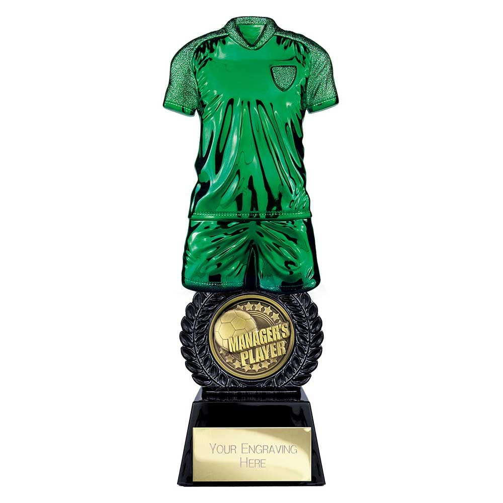 Intensity Football Managers Player Award Green & Carbon Black