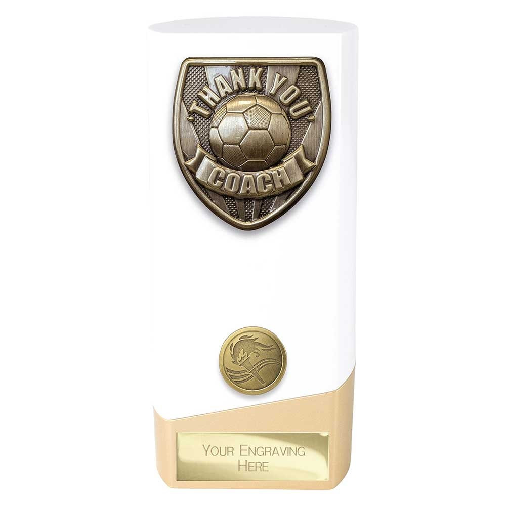 Prime Cobra Thank you Coach Award White & Gold