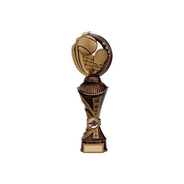 Renegade Tennis Heavyweight Award Antique Bronze & Gold 