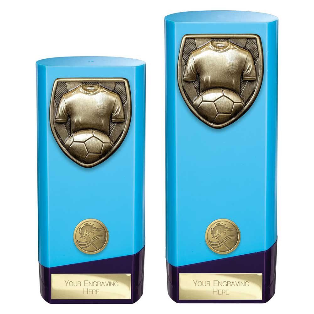 Prime Cobra Football Shirt & Ball Award Blue & Purple